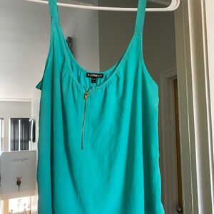 Express tank top. Large. Teal.